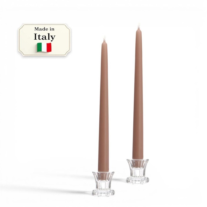 CANDELA CONICA DA 30 CM MOCHA